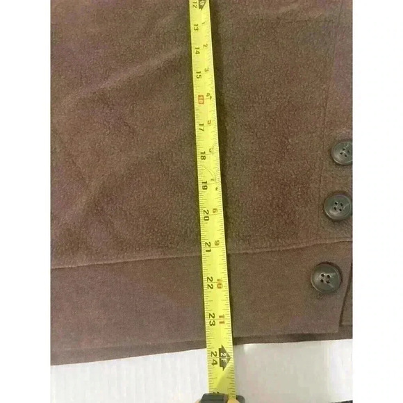 Madewell (Re)sourced Brushed Side Button Relaxed Sweatshirt Hot Cocoa - Picture 10 of 10